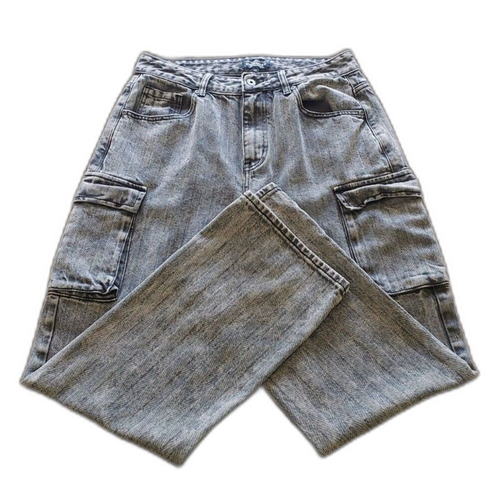 Quicksilver - Waterman Collection - Cargo Jeans - Grey Herringbone - Men Size 32